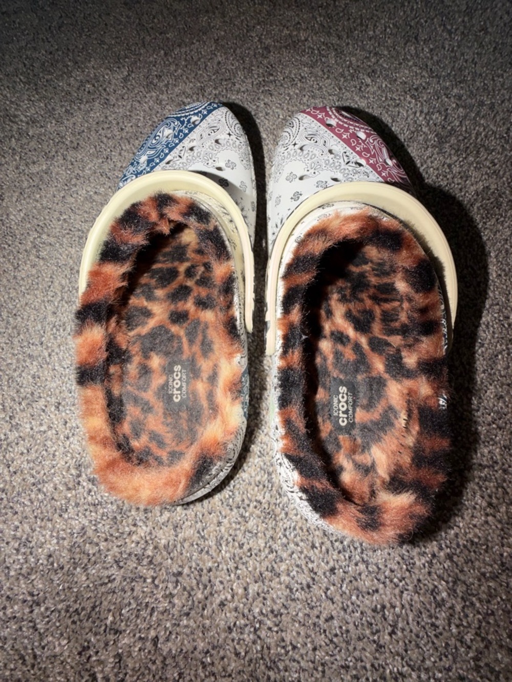 Crocs Kids Zappos Print Lab: "Gone Wild" Classic Lined Clog Size J5 - Picture 4 of 6